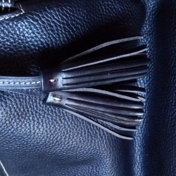 Dooney & Bourke Large Black Pebbled Grain Leather Tote Bag Purse. - Picture 9 of 14